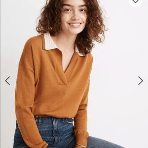 NWT Madewell Colorblock Polo Sweater